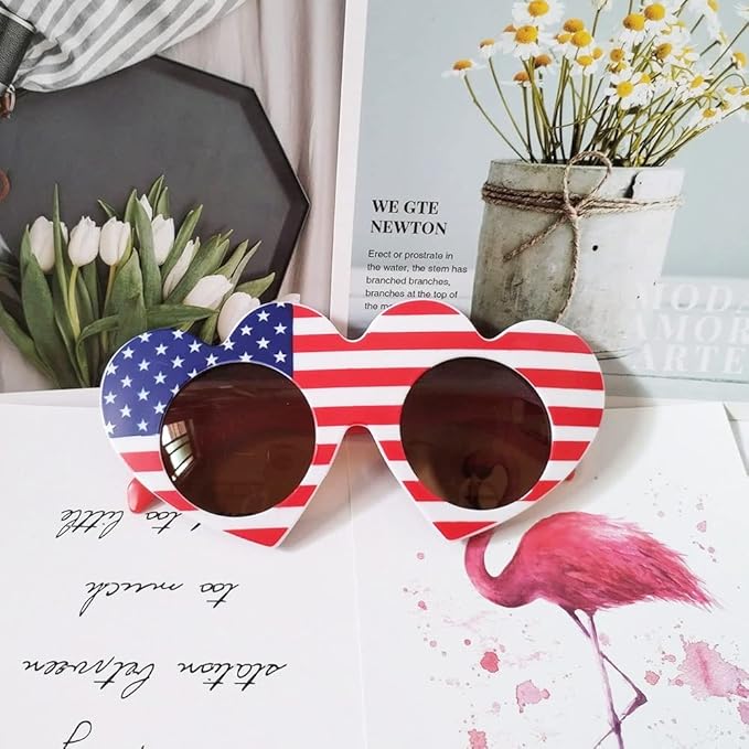 American Flag Glasses 8pcs, Fourth 4th of July Party Accessories, USA Veterans - Image 4