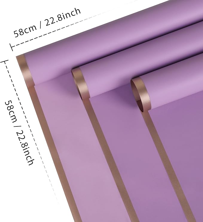 NESCCI 20 Sheet Flower Wrapping Paper - Image 2