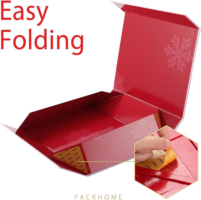 PACKHOME 6 Christmas Gift Boxes 13x9.7x3.4 Inches, Large Gift Boxes - Image 5