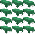 12 Pack 60 x 126 Inch Rectangle Tablecloth Green Polyester Tablecloth by fani