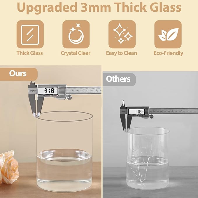 2Pcs Glass Cylinder Vases for Centerpieces - Image 3
