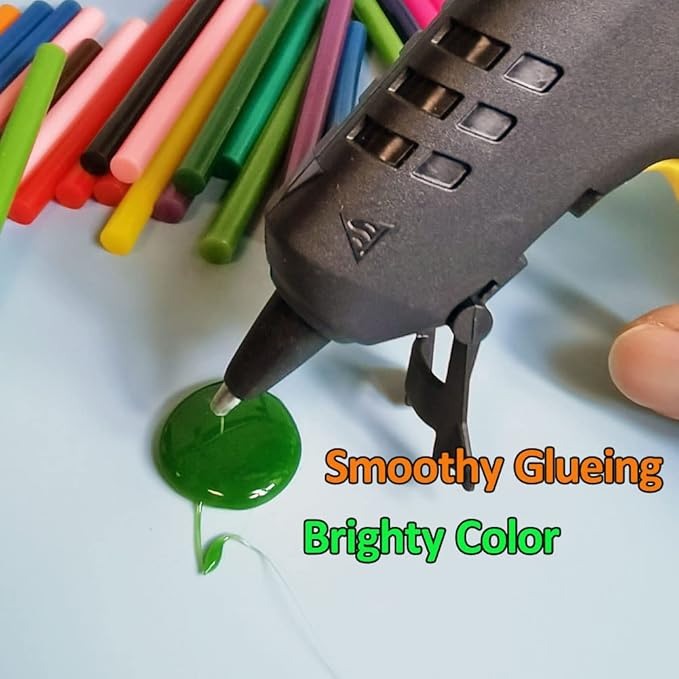 Colored Hot Glue Sticks for Hot Glue Gun 15 Colors 75 Pcs 7* 100mm Full Size - Image 4