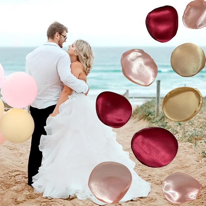 Silk Rose Petals 200PCS Flower Girl Petals Flower Petals - Image 5