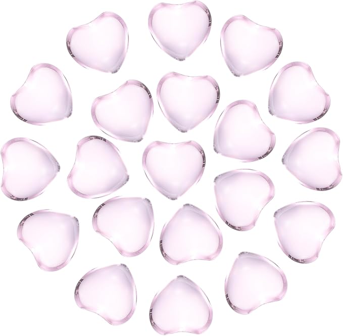 PATIKIL 20 Pcs Natural Heart Shaped Crystal Stone, 0.6 Inch Mini Polished Love by PATIKIL
