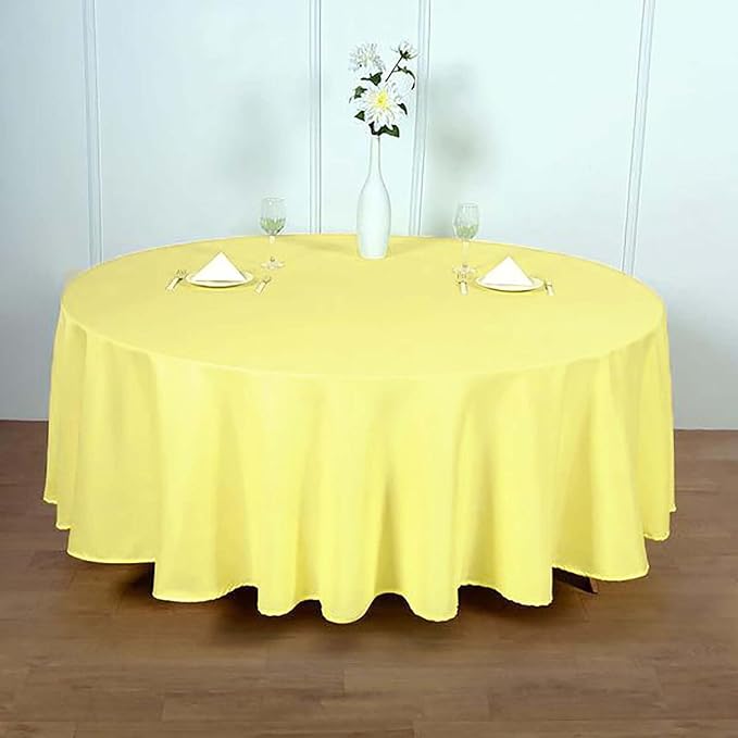 Efavormart Round Tablecloth, 108 Inch Stain & Wrinkle Resistant Washable Table - Image 2
