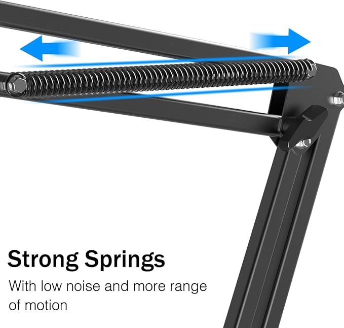 Microphone Arm Stand, FIFINE Suspension Boom Scissor Mic Stand - Image 4