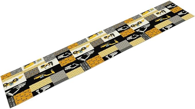 Excavator Table Runner, Boys Kids Construction Vehicles Equipment Trucks - Image 8