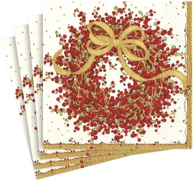 Caspari Pepperberry Paper Cocktail Napkins by Caspari
