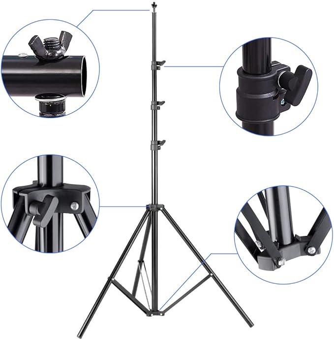 SLOW DOLPHIN 10x 8.5 ft Photo Backdrop Stand, Adjustable Photography Background - Image 4