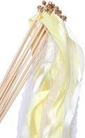 30pcs Lace Ribbon Stick Wands Christmas Birthday Party Streamers Wands Fairy by Wishprom