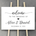 Personalized Wedding Welcome Sign, Welcome To Our Wedding Sign, Custom Wedding by CENOVACY