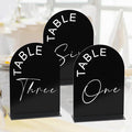 Black Arch Wedding Table Numbers 1-15 by KOUDGY