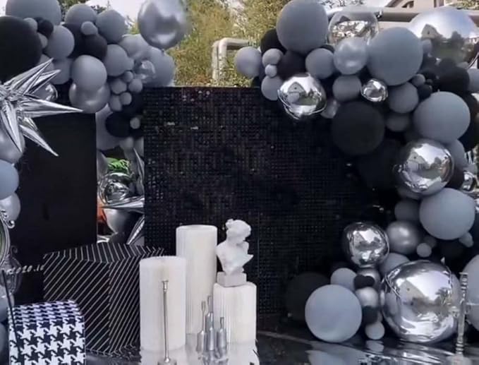 Kate Square Black Sequin Backdrop Panels - Image 2