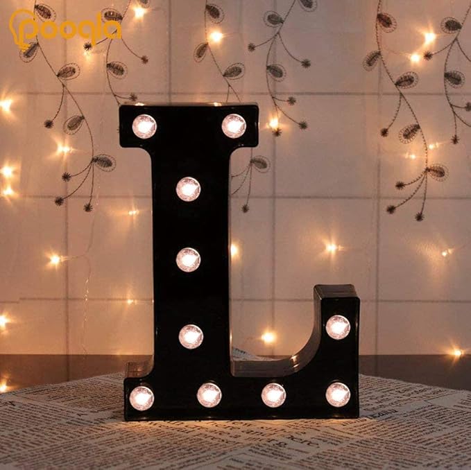 Pooqla Decorative LED Illuminated Letter Marquee Sign - Image 5