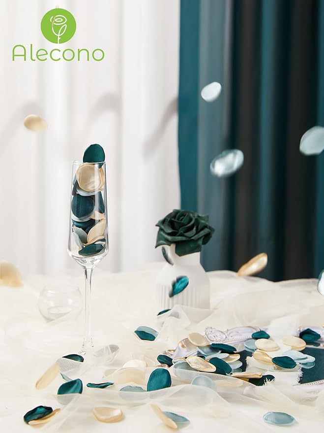 Alecono  Silk Rose Petals, Flower Petals Decrations - Image 4