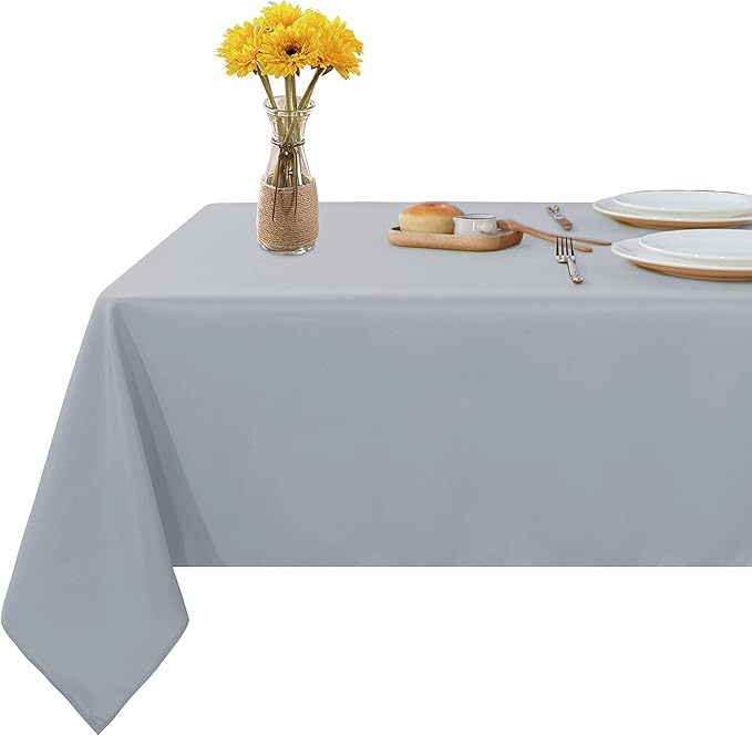 Fitable Rectangle Tablecloth 60x84 inch Tablecloth Stain and Wrinkle Resistant by Fitable