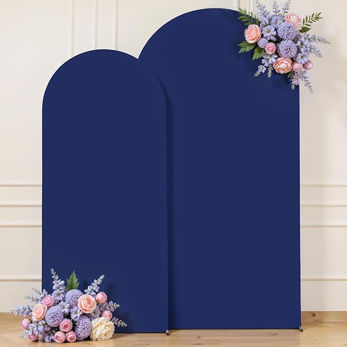 Navy Blue Arch Covers Set of 2, Birthday Party Decor - Image 8