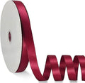 Wine Red Satin Ribbon Double Faced Satin 1/2 inch x 55 Yards Polyester Ribbon by OZXCHIXU