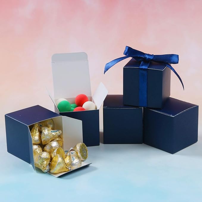 COTOPHER 60pcs Small Gift Boxes, Favor Boxes 2x2x2 inches Paper Gift Boxes - Image 3
