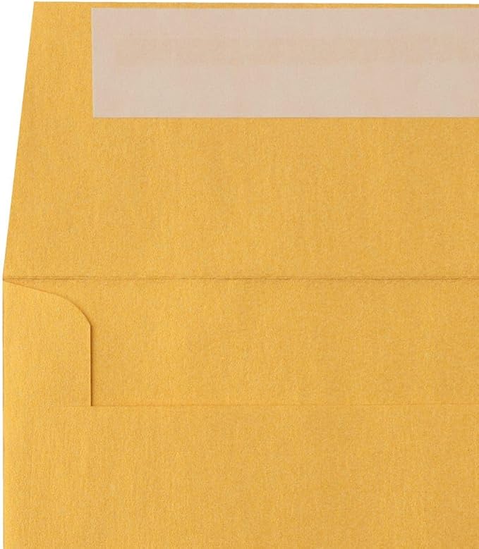 LUXPaper Square Invitation Envelopes | Peel & Press | 5 3/4" x 5 3/4" | Gold - Image 5