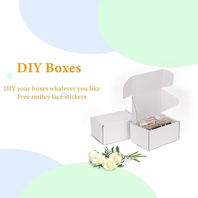 MEBRUDY 6x4x3 Inches Shipping Boxes Pack of 50, Small Corrugated Cardboard Box - Image 7