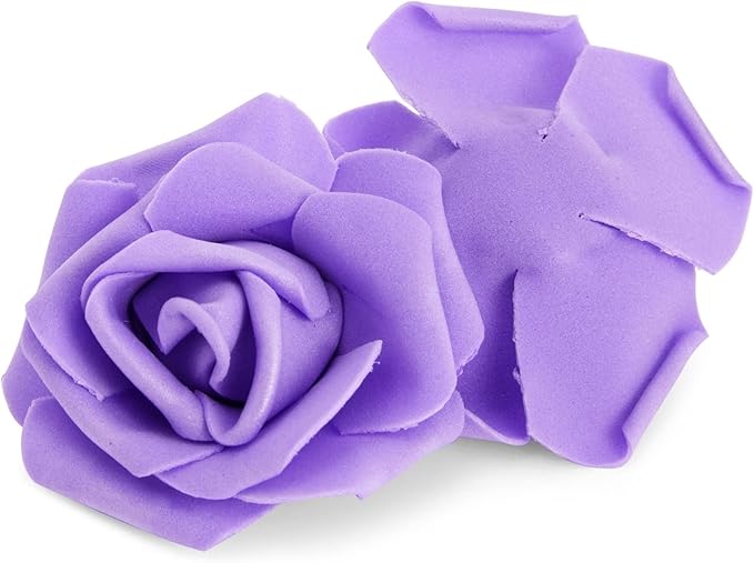 Juvale 100-Pack Purple Faux Flowers - Image 8