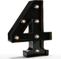 OYCBUZO Light Up Black Alphabet Marquee Number Sign LED Marquee Number Lights by OYCBUZO