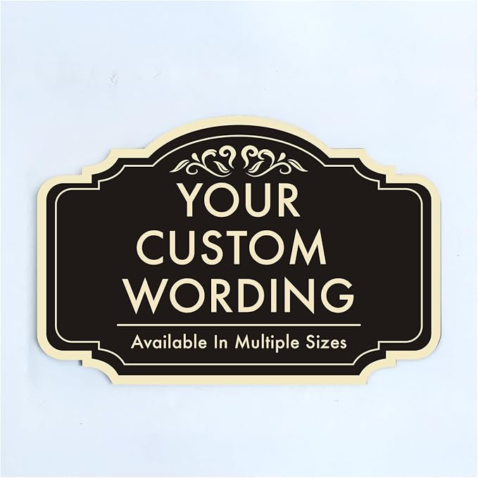 Custom Outdoor Metal Signs, Personalized Aluminum Sign by SpeedyOrders