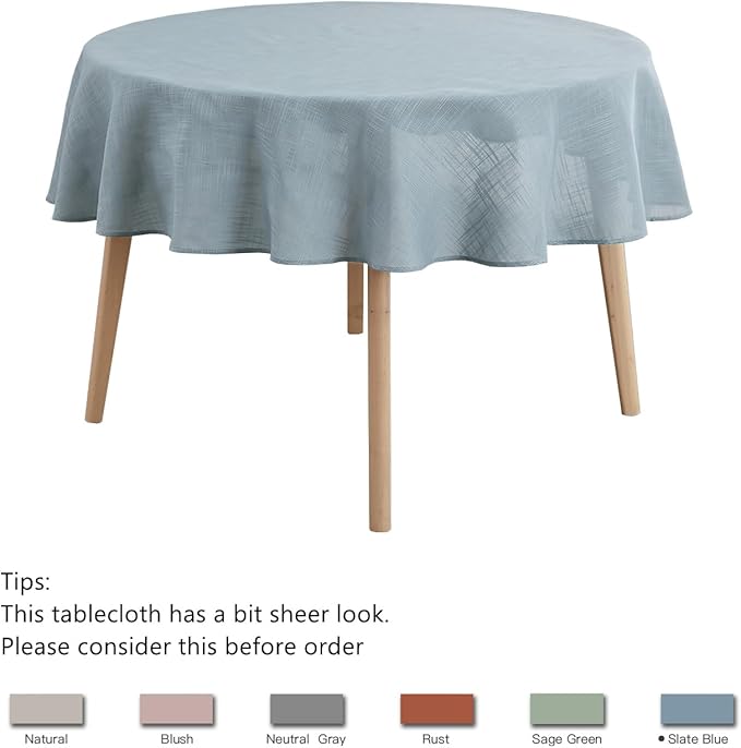 maxmill Lux Faux Linen Tablecloth - Image 4
