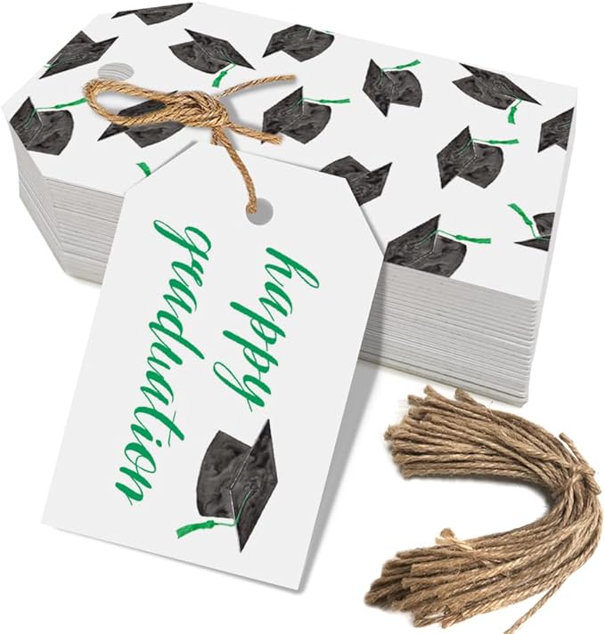 50 Pcs Graduation Gift Tags, Congrats Grad Party Favors Gift Tags by Aukolass
