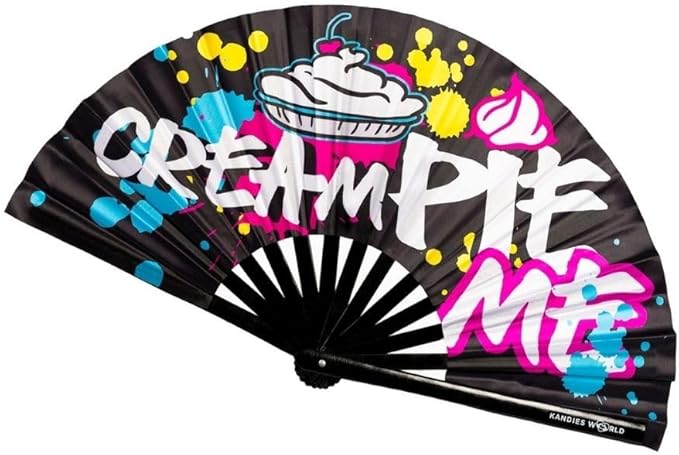 Kandies World Custom Festival Folding Hand Fan by KandiesWorld