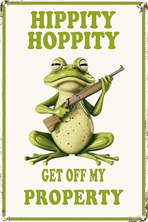 Funny Frog Room Sign by Unknown