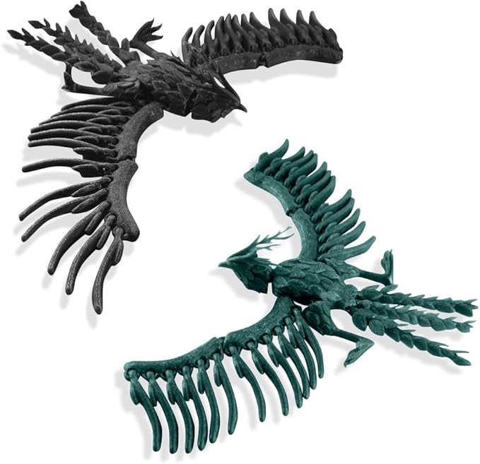 TwistedForge Articulated Forest Phoenix Figurines – 2‑Pack Mythical Creatures by Unknown