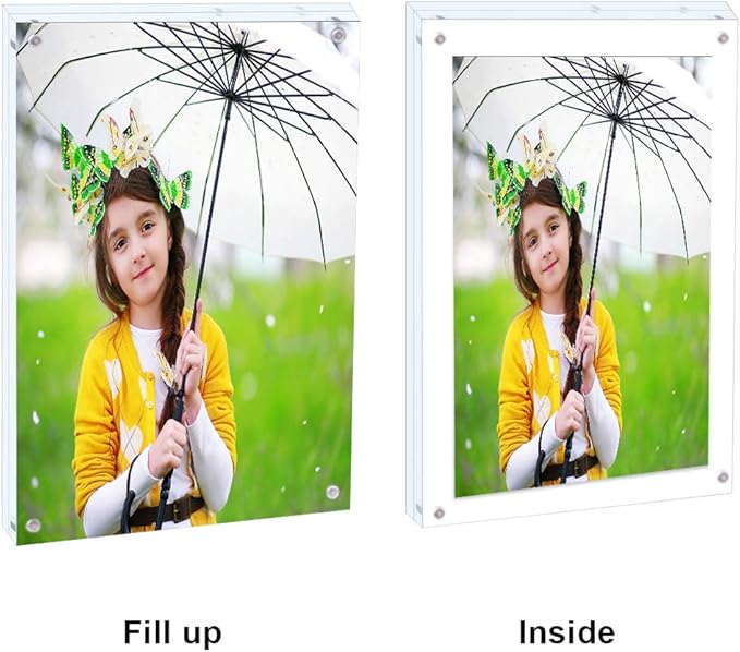 Premium Acrylic Photo Frame 4x6-5 Pack Gift Box Package, Perfect Decorate - Image 2