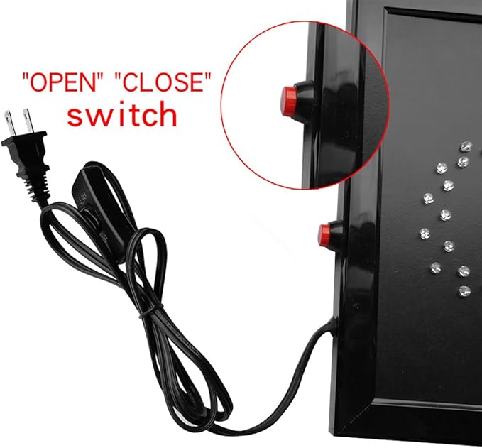 Boshen Led Open Signs Decor for Business Mart Shop Store Bar Cafe Barber ATM - Image 5