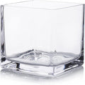 EnovaFloral Square Glass Cube Vase by EnovaFloralInc