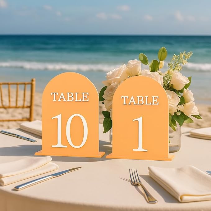 Arch Wedding Table Numbers 1-15 - Image 5