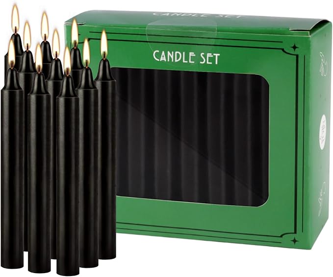 4 Inch, 40 Pack, Dripless Taper Candles, Smokeless Candles - Image 4