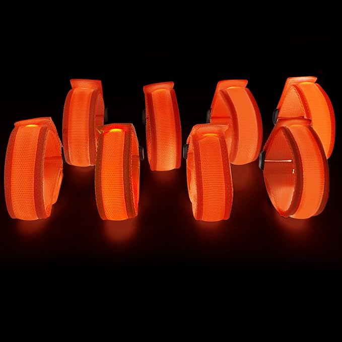 8 Pack LED Bracelets Light Up Wristbands, Glow Flashing Wristbands Glow in The - Image 2