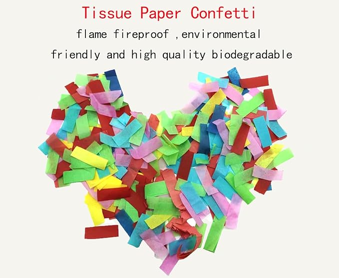 Colorful Tissue Paper 2.2 lb Rectangle Confetti Great - Image 2