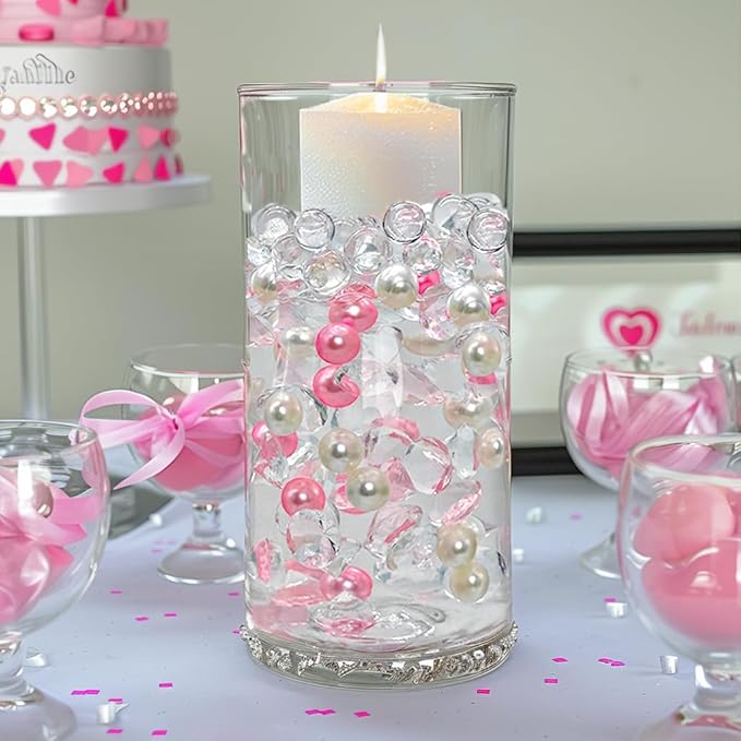 HappyFiller 1075 PCS Floating Pearl Beads, Gems - Image 3