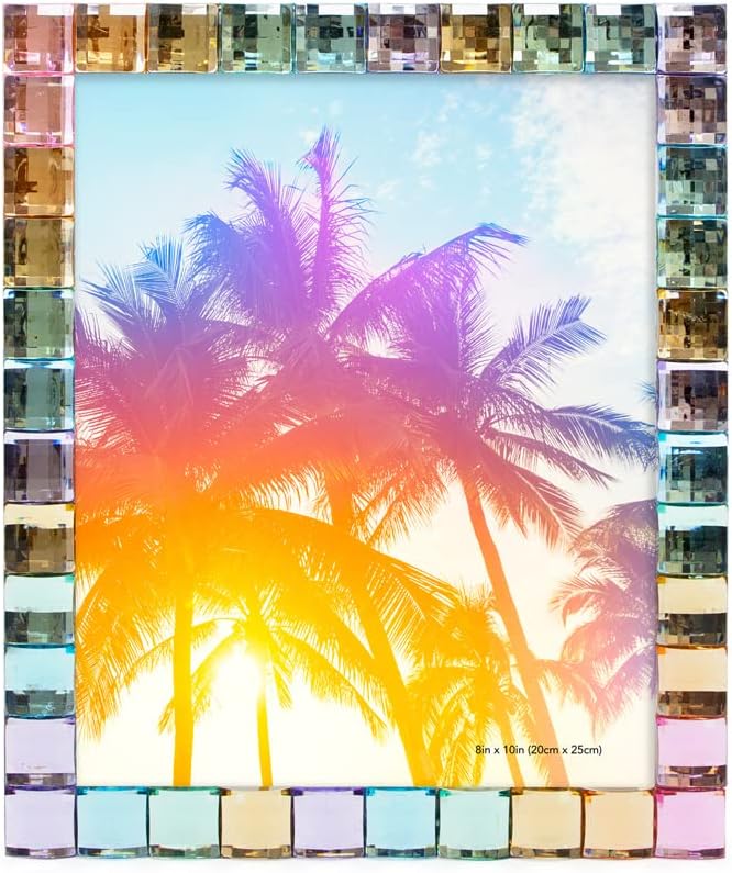Isaac Jacobs Decorative Sparkling Jewel Picture Frame, Photo Display & Home - Image 2