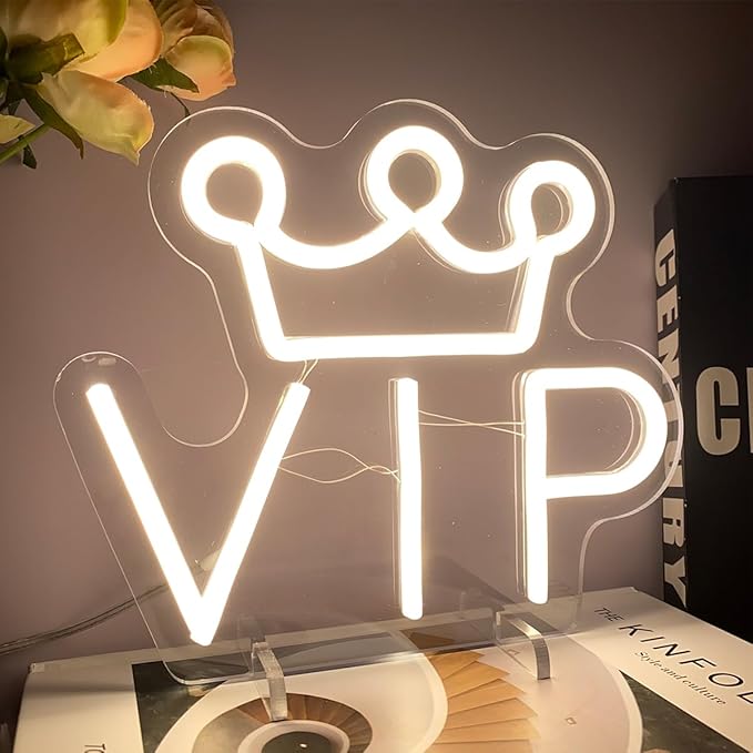 VIP Table Number Neon Sign Desk Lamp Night Light Wedding Letter LED Neon Sign - Image 6
