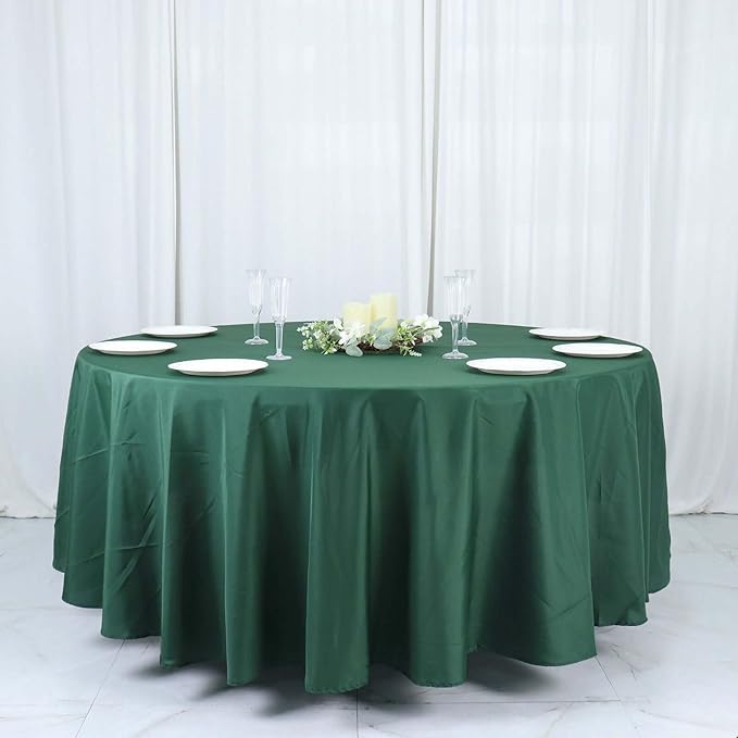 Efavormart Round Tablecloth, 108 Inch Stain & Wrinkle Resistant Washable Table by efavormart