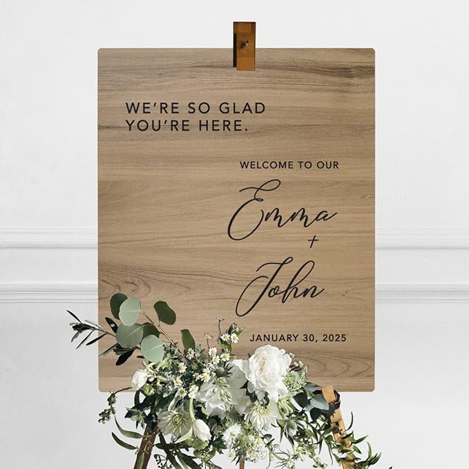Andaz Press Large Wooden Welcome Sign - Image 3