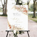 Pampas Grass Boho Wedding Welcome Sign Template by Unknown