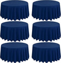 6 Pack Round Tablecloths by REWOMC