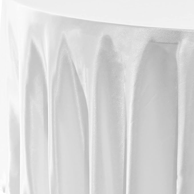 6 Pack 120 Inch White Round Tablecloth - Image 4