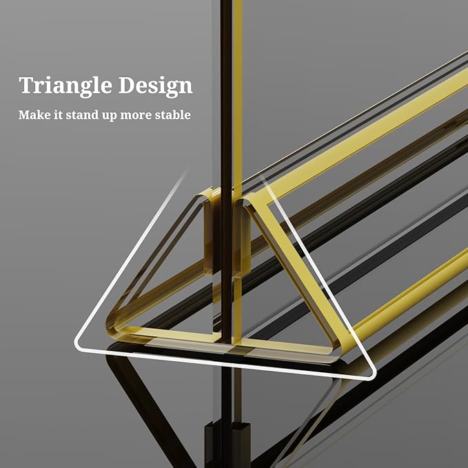 Clear Acrylic Sign Holder 7x 5 Horizontal Double Sided Gold Frame Flyer Holder - Image 4