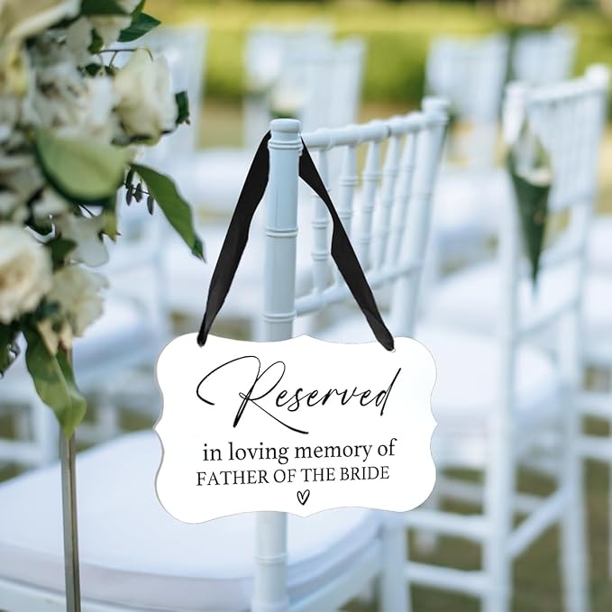 Acrylic Wedding Sign, Ring Bearer Sign, Reserved Seating Signs, - Image 2
